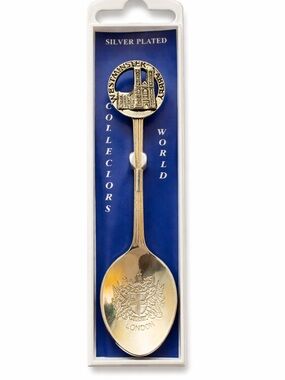 Silver-Plated London Collectors Spoon - Westminster Abbey Design